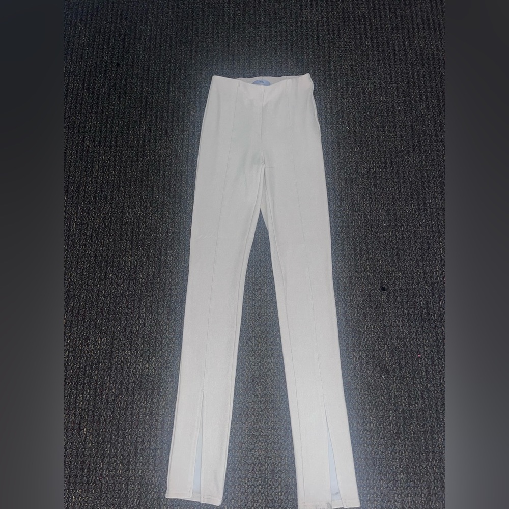 Adika luxe front slit cream plants